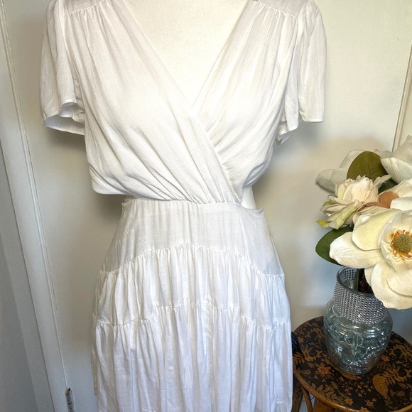 New Lulus Feeling the Sunshine White Tie-Back Flutter
Sleeve Mini Dress - Picture 12 of 12